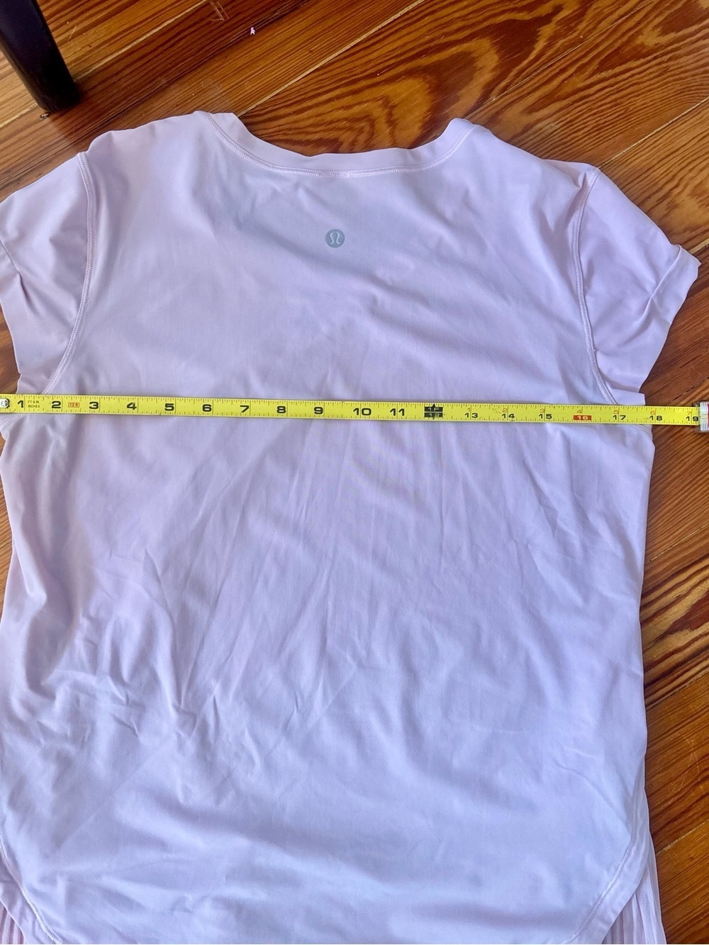 Lululemon Just Pleat It Short Sleeve Top in Pearl Pink *Size Medium - Picture 8 of 10